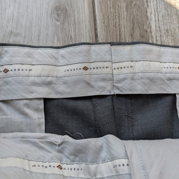 Joseph Abboud Men’s 2-Piece Gray Wool Suit 42R Jacket 34R Pants Union Made Canad - Picture 10 of 15